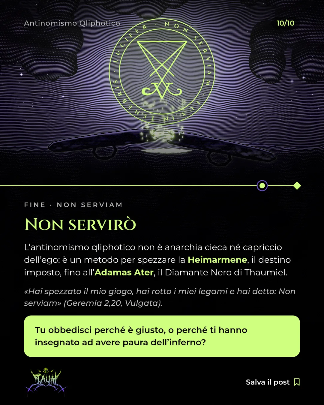 Tavola 10 di 10: Non servirò