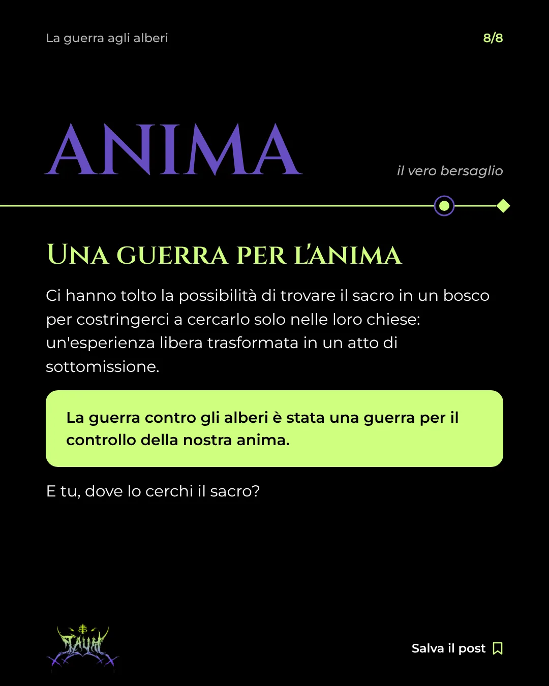 Tavola 8 di 8: Una guerra per l'anima