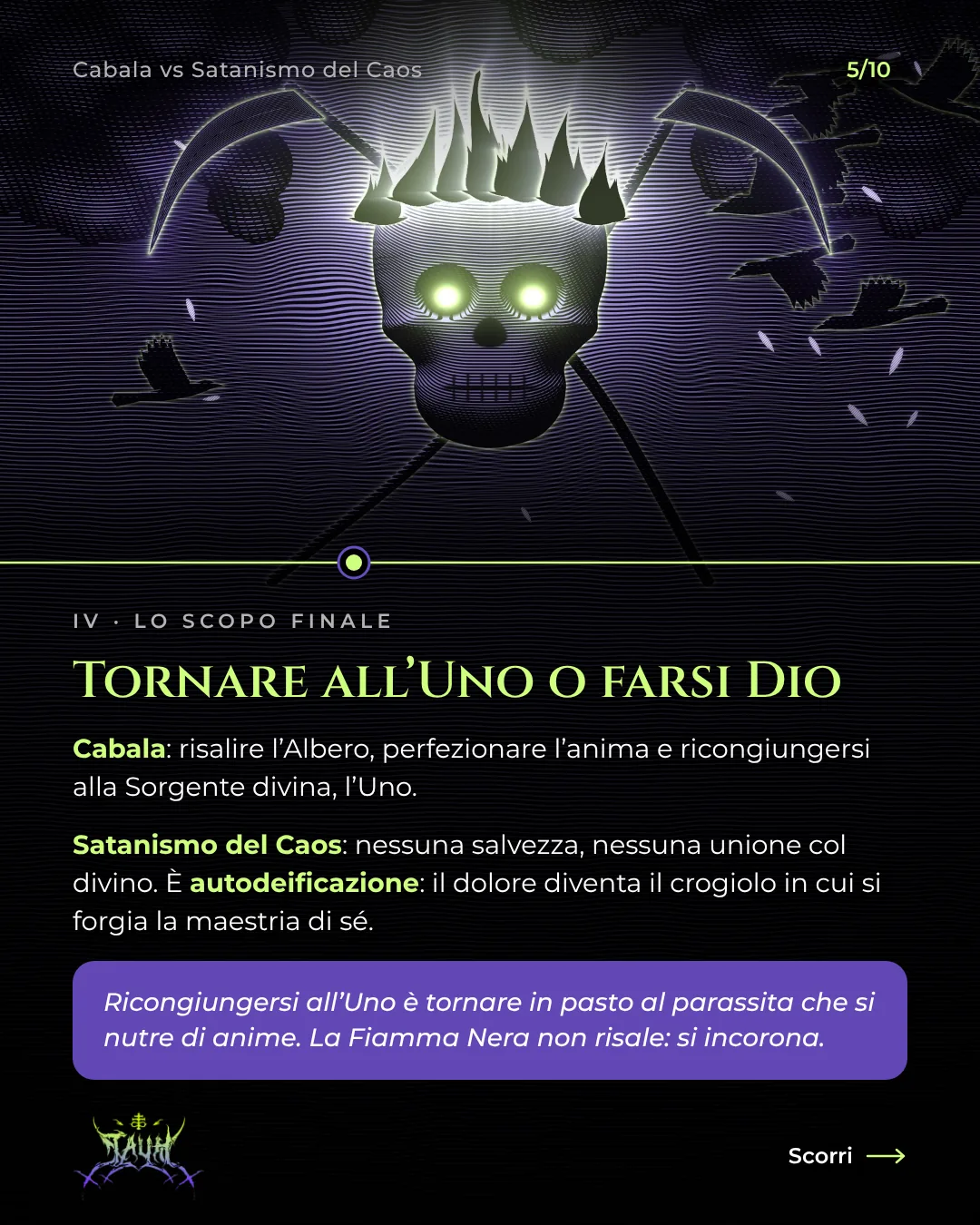 Tavola 5 di 10: Tornare all’Uno o farsi Dio