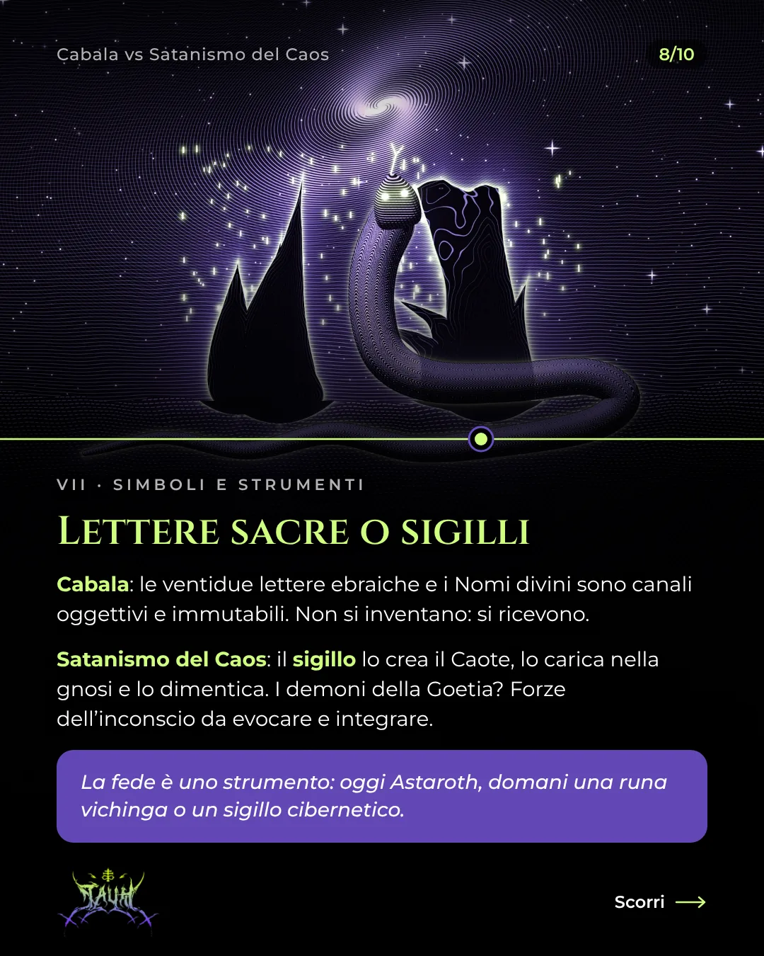 Tavola 8 di 10: Lettere sacre o sigilli