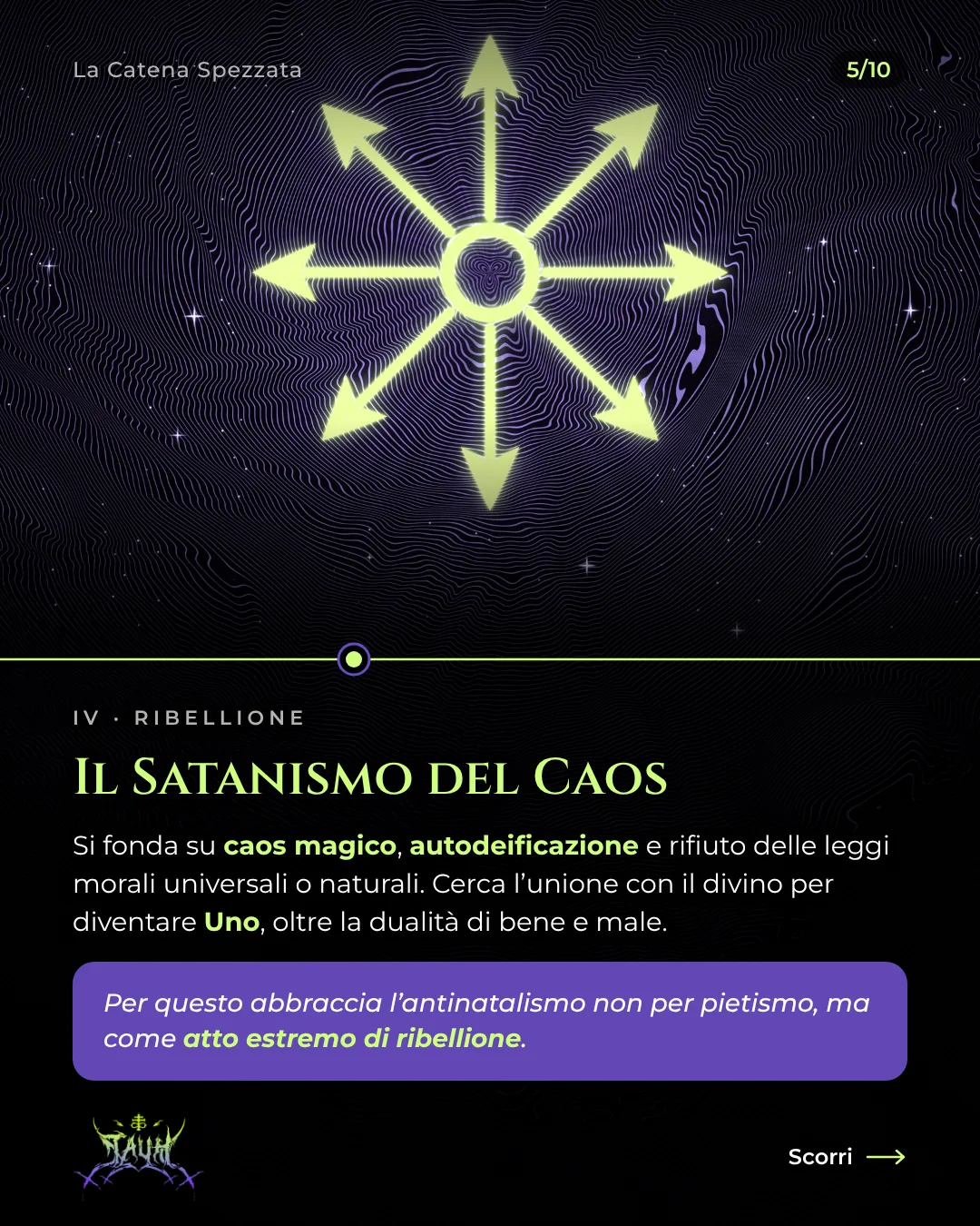 Tavola 5 di 10: Il Satanismo del Caos