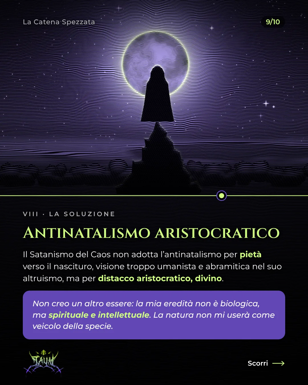 Tavola 9 di 10: Antinatalismo aristocratico