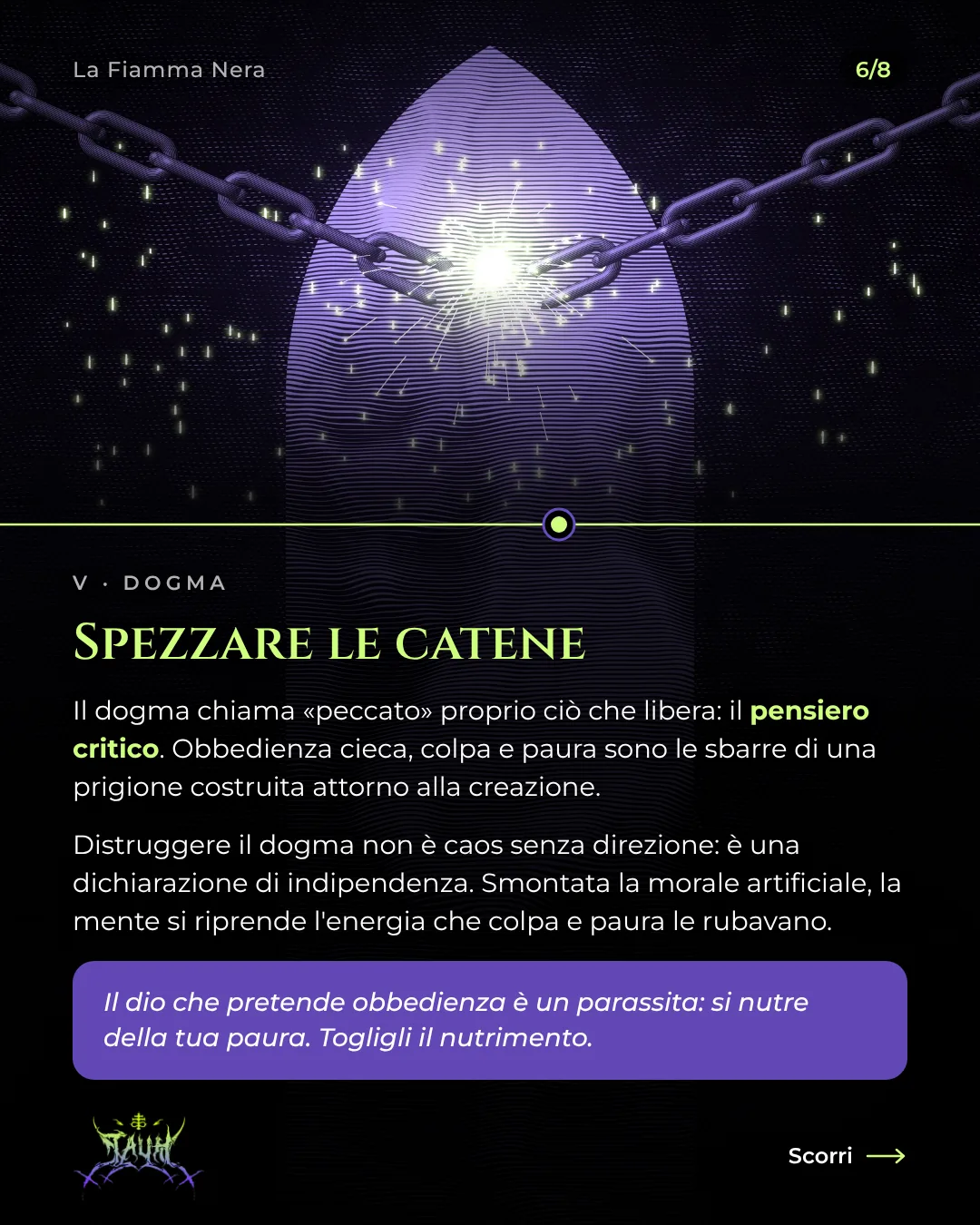 Tavola 6 di 8: Spezzare le catene