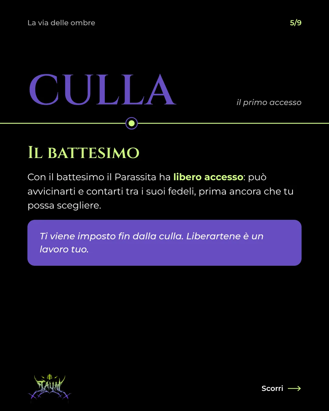 Tavola 5 di 9: Il battesimo