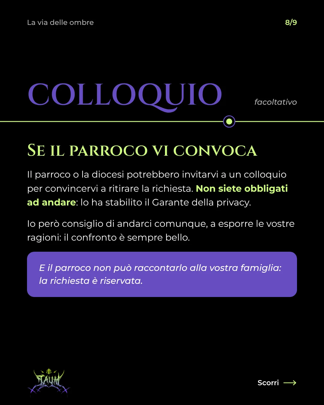 Tavola 8 di 9: Se il parroco vi convoca