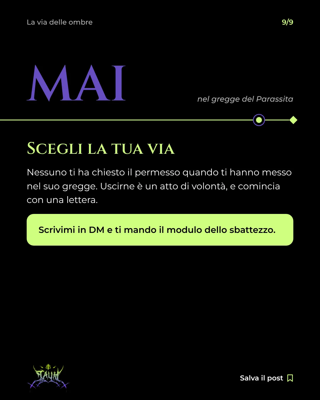 Tavola 9 di 9: Scegli la tua via