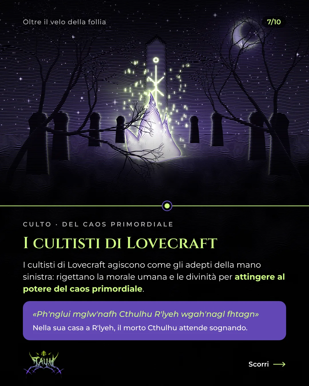 Tavola 7 di 10: I cultisti di Lovecraft
