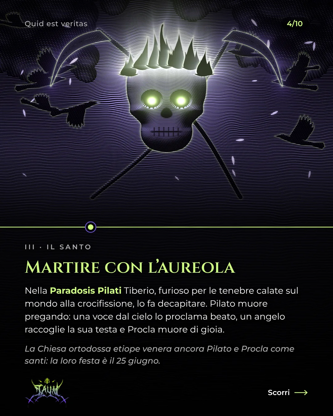 Tavola 4 di 10: Martire con l’aureola